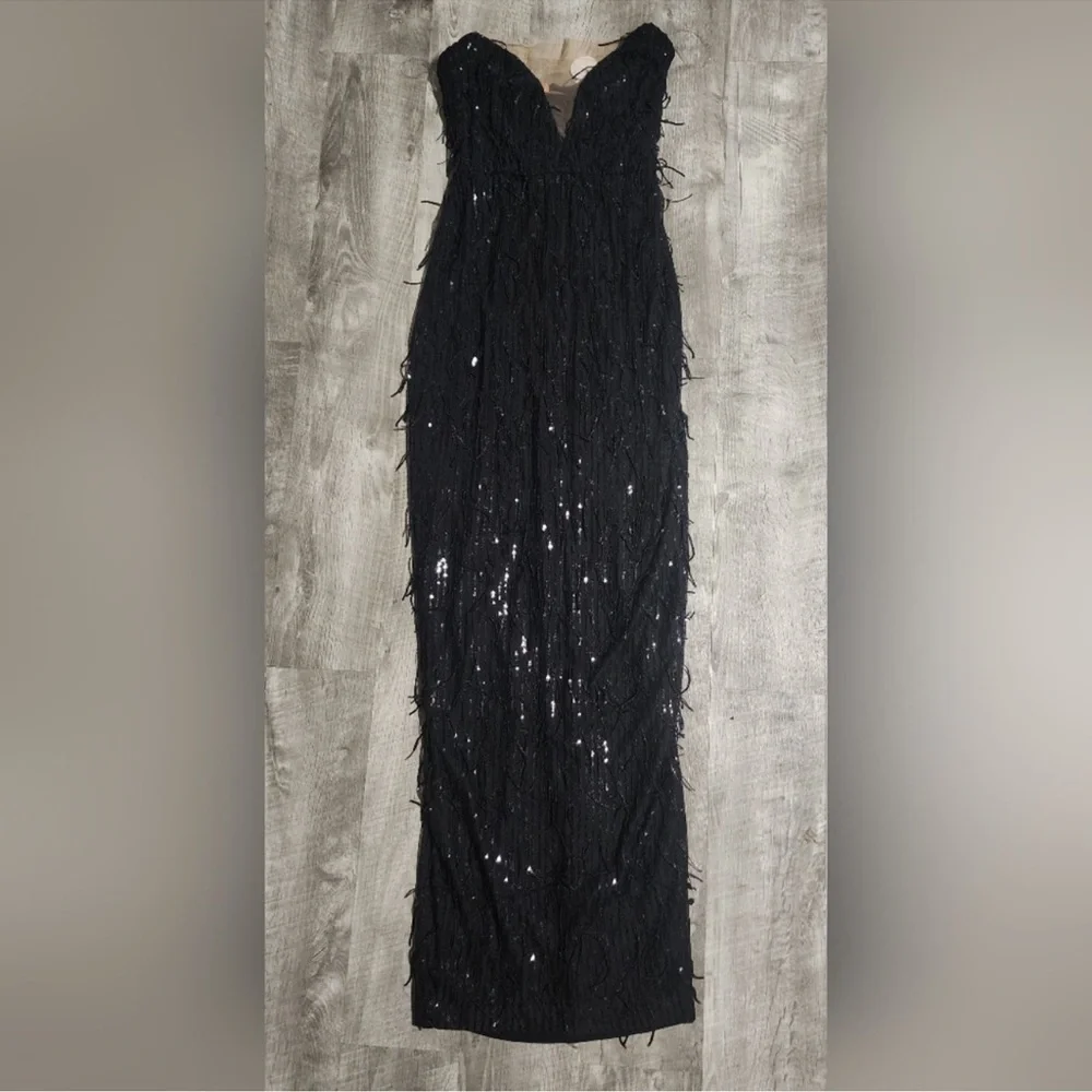 Nookie Black Strapless Sequin Gown - Picture 8 of 10